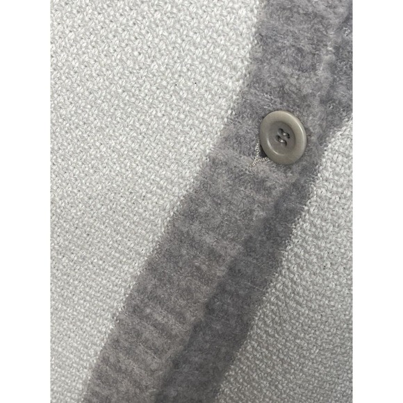 Amina Rubinacci Sz 40 Light Gray Cashmere Blend Knit Pockets Cardigan Sweater - Picture 5 of 12